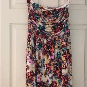 M floral tube maxi w pockets